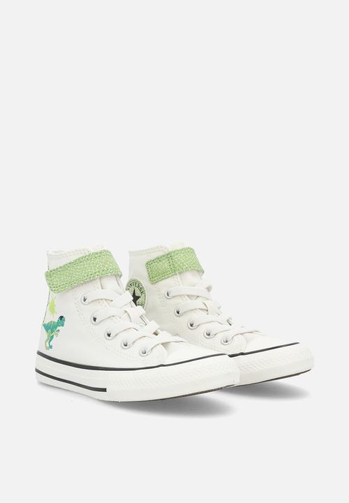 Converse - Chuck Taylor All Star Easy-On Dinos - Vintage White/Fresh Cut/Neon Mantis