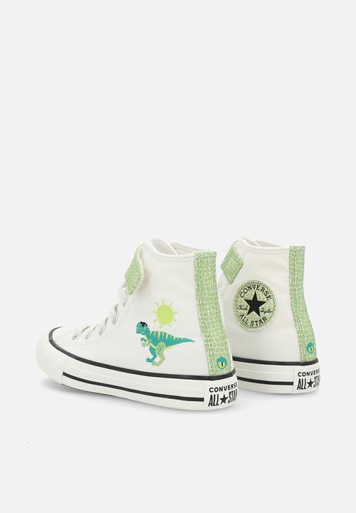 Converse - Chuck Taylor All Star Easy-On Dinos - Vintage White/Fresh Cut/Neon Mantis