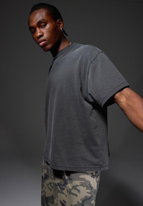 Factorie - Authentics Blank Tee - Washed Black