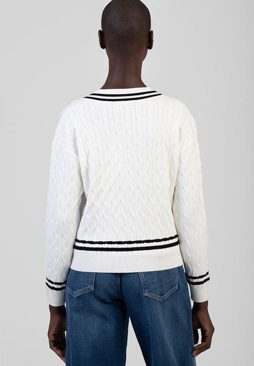 SISSY BOY - All In Knit Sweater - Cream/Black
