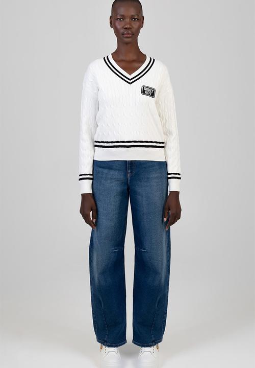 SISSY BOY - All In Knit Sweater - Cream/Black