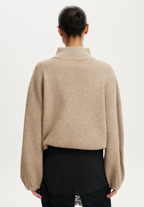 Cotton On - Luxe bomber - chai dust marle