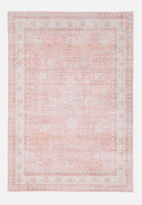 Brisbane Ysella Floral Rug Dusty Pink