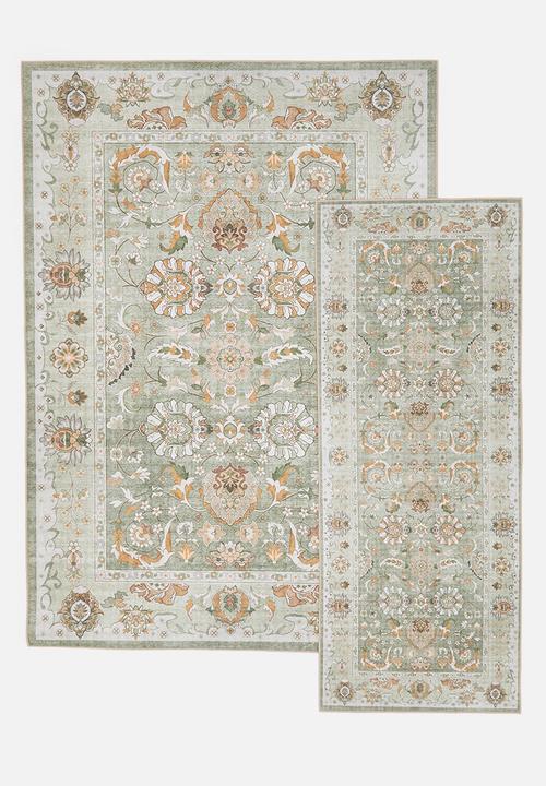 Sixth Floor - Brisbane Azura Floral Rug Fatigue