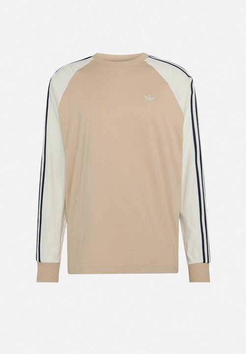 adidas Originals - Britcore LS Cali T-Shirt - Stone/White