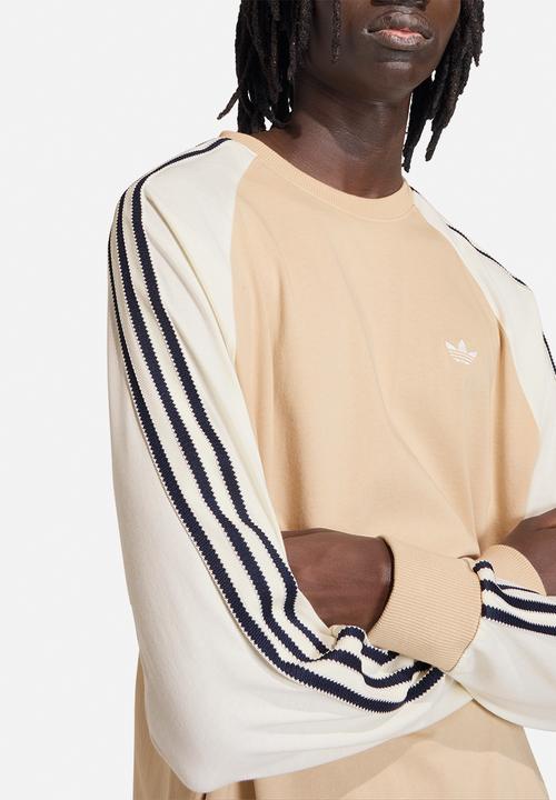 adidas Originals - Britcore LS Cali T-Shirt - Stone/White
