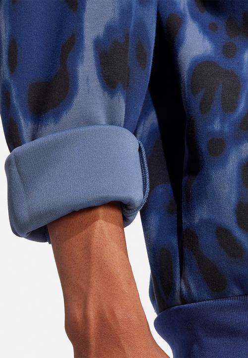 adidas Performance - Future Icons 3Bar Crew Sweatshirt - Blue Camo