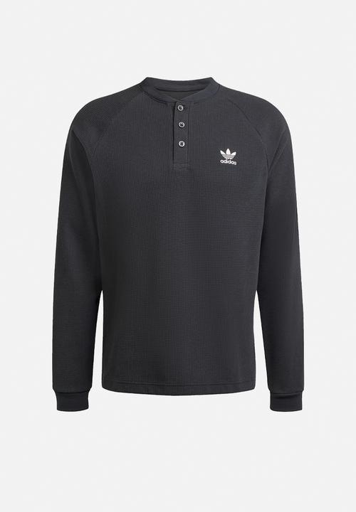 adidas Originals - Trefoil Essentials  Long Sleeve Tee - Black