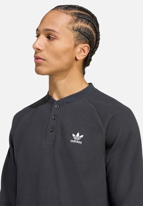 adidas Originals - Trefoil Essentials  Long Sleeve Tee - Black