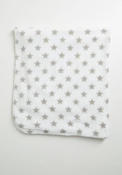H&S - Black Bunny Blanket combo - white & navy