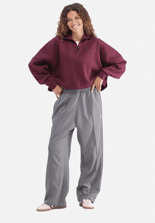 adidas Originals - Ess Half Zip Fl W S26 - Maroon