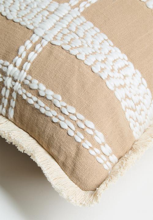 Sixth Floor - Suze Embroidered  Check Cotton Scatter