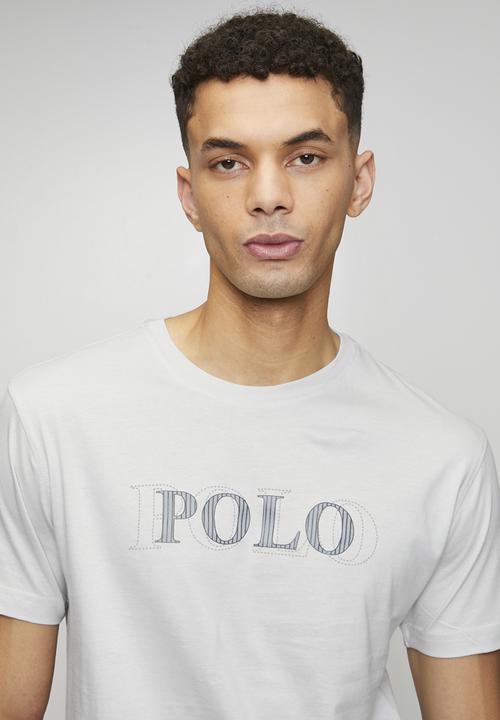 POLO - Nate Stitch Printed Logo Ss Tee - Light Grey