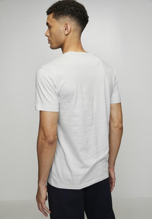 POLO - Nate Stitch Printed Logo Ss Tee - Light Grey