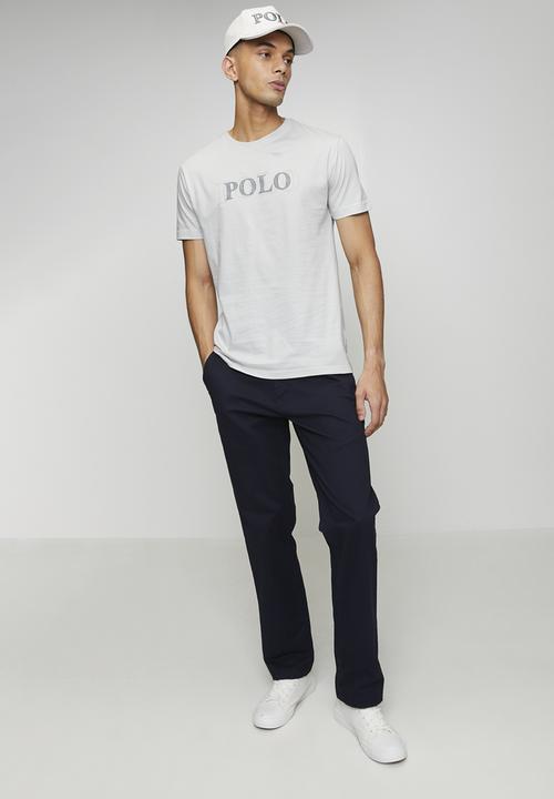 POLO - Nate Stitch Printed Logo Ss Tee - Light Grey