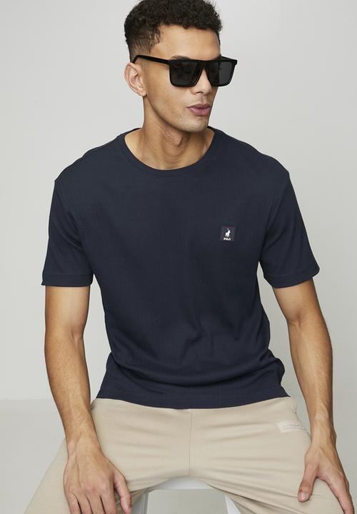 POLO - Khethiwe Sport Ss Rib Tee - Navy