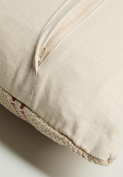 Sixth Floor - Zara Woven Cushion Cover - Check