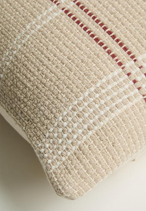 Sixth Floor - Zara Woven Cushion Cover - Check