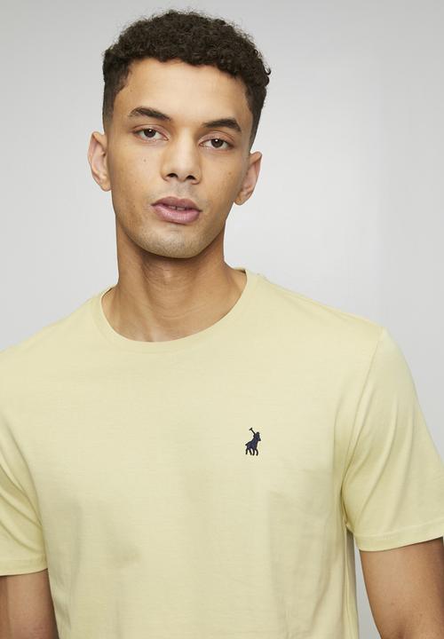 POLO - Lucas Essential Crew Neck Ss Tee - Light Yellow