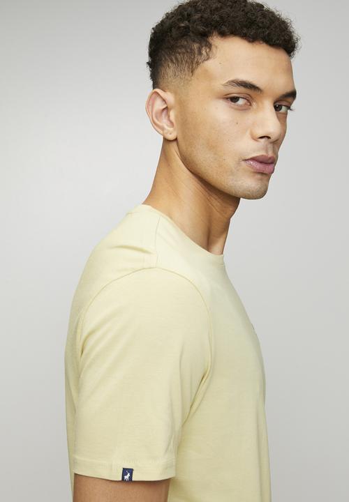 POLO - Lucas Essential Crew Neck Ss Tee - Light Yellow