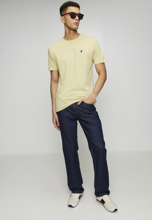 POLO - Lucas Essential Crew Neck Ss Tee - Light Yellow