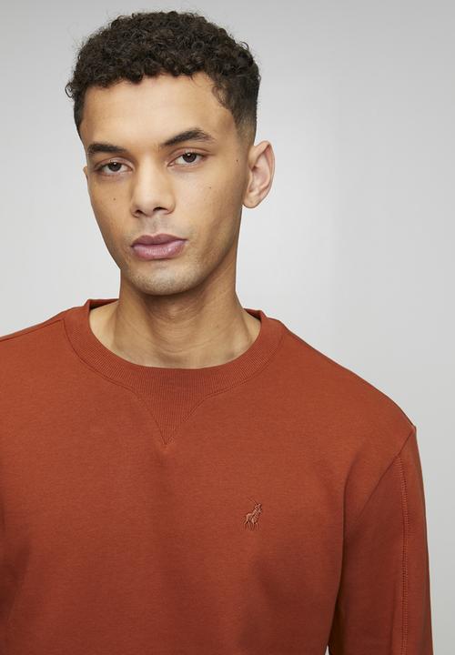 POLO - Aakil Essential Fleece Sweater - Rust