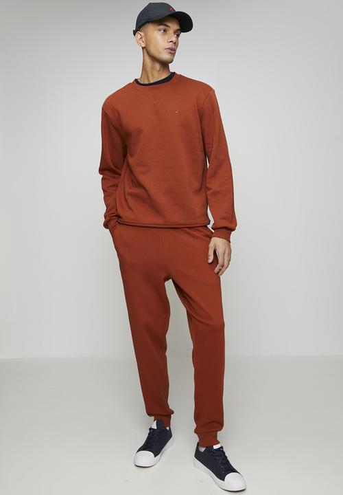 POLO - Aakil Essential Fleece Sweater - Rust