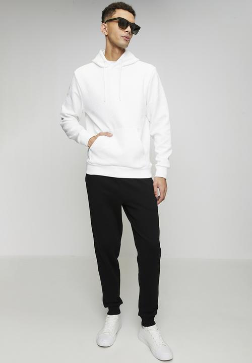 POLO - Thando Sport Ls Aop Fleece Hoodie - White