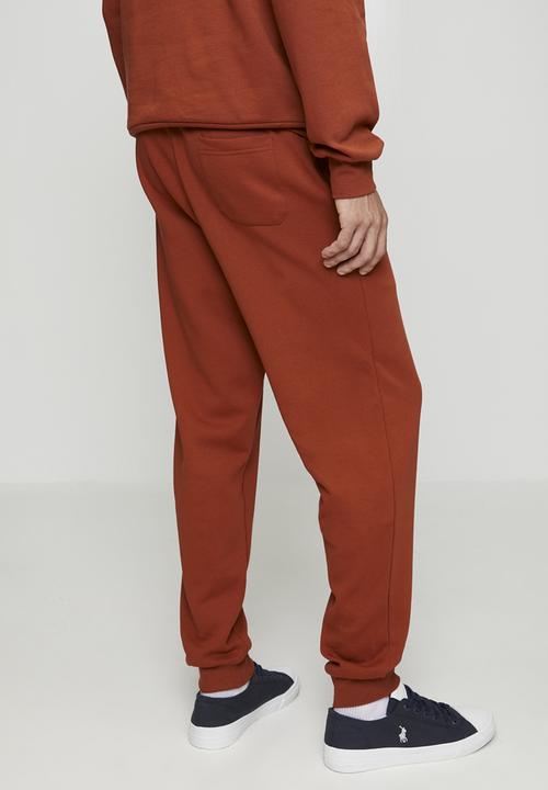 POLO - Aakil Essential Fleece Jogger - Rust