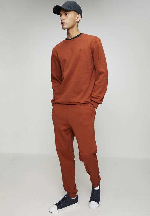POLO - Aakil Essential Fleece Jogger - Rust