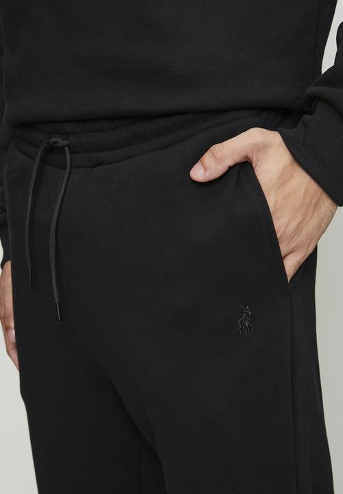 POLO - Aakil Essential Fleece Jogger - Black