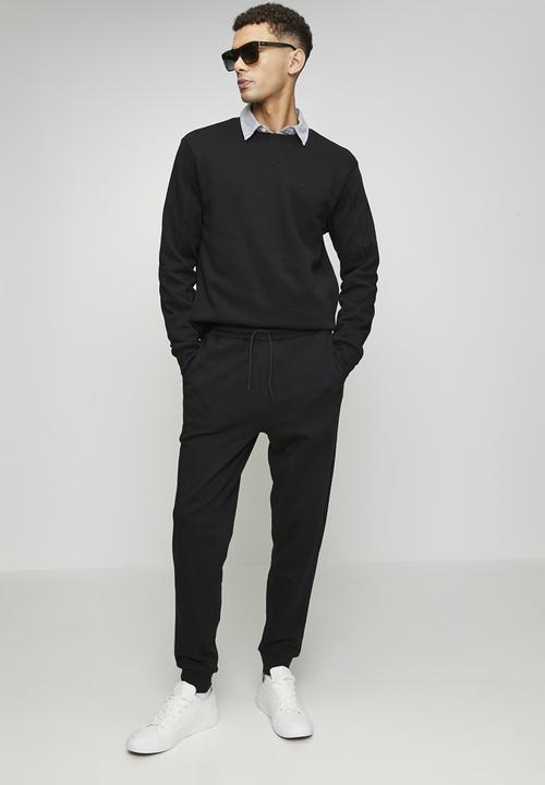 POLO - Aakil Essential Fleece Jogger - Black