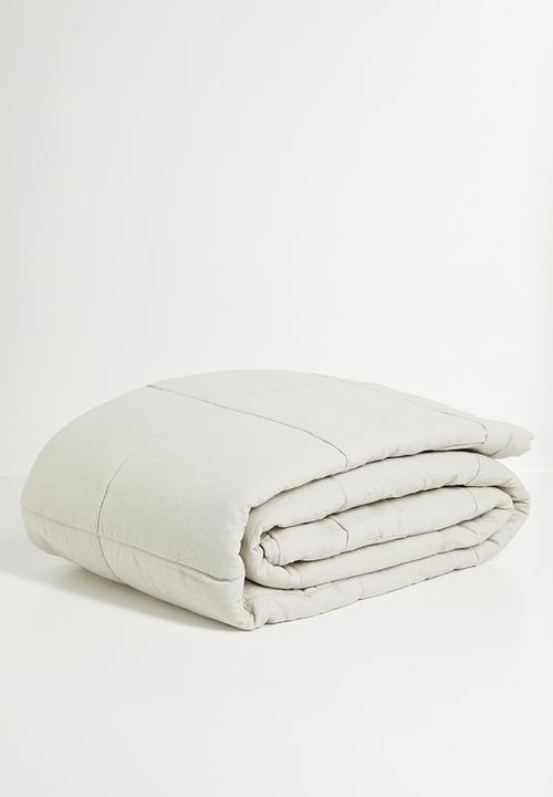 Cotton Stone Washed Quilt Natural