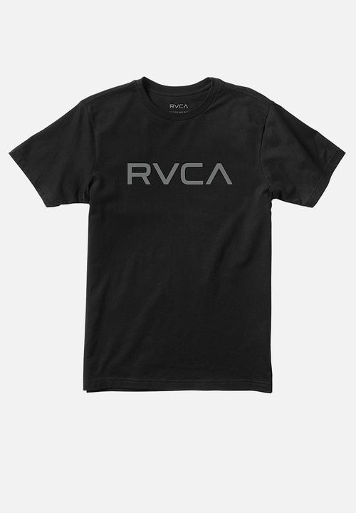 RVCA - Big Rvca Short sleeve Tee - Black Dk Grey Logo