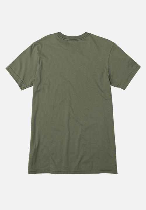 RVCA - BIG RVCA SS TEE -  OLIVE
