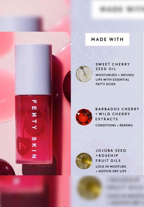 Fenty Beauty - Treatz Hydrating + Strengthening Lip Oil - Cherry
