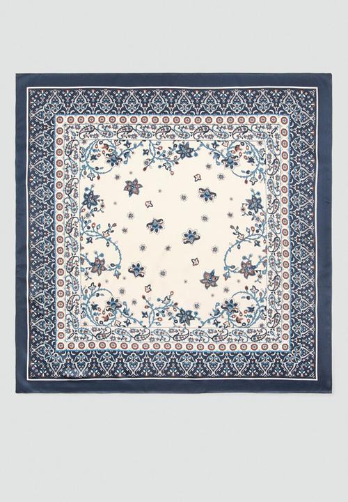 MANGO - Hojas neckerchief - navy