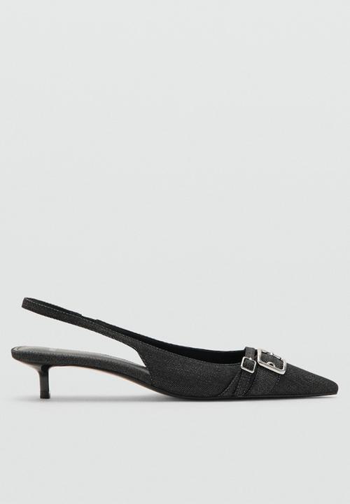MANGO - Mecha slingback heel - navy