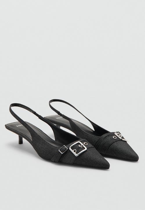 MANGO - Mecha slingback heel - navy