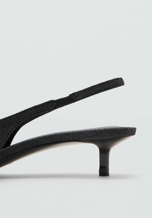 MANGO - Mecha slingback heel - navy