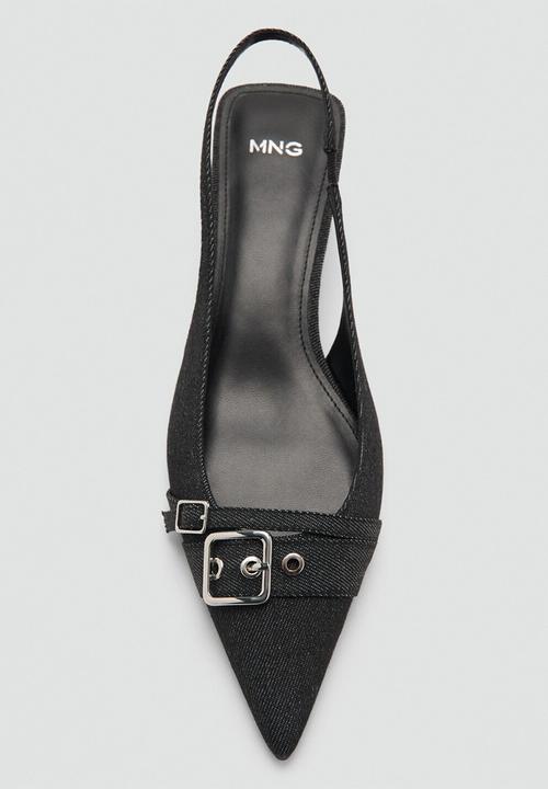 MANGO - Mecha slingback heel - navy
