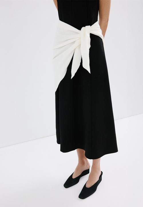 MANGO - Wedge mule - black