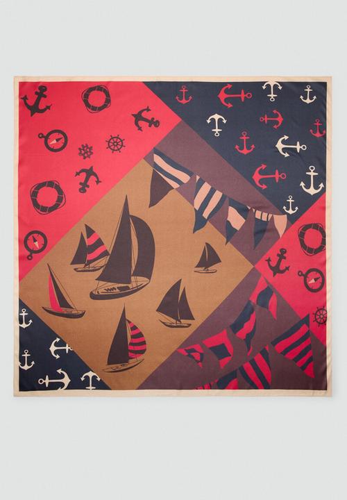 MANGO - Odisea neckerchief - red