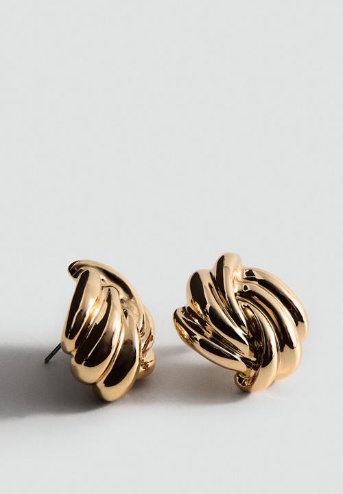 MANGO - Famara earrings - gold