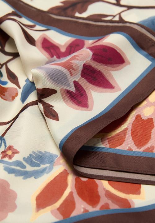 MANGO - Clavel neckerchief - dark brown