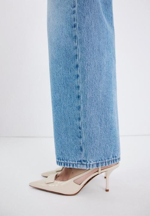 MANGO - Day slingback heel - light beige