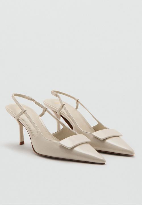 MANGO - Day slingback heel - light beige