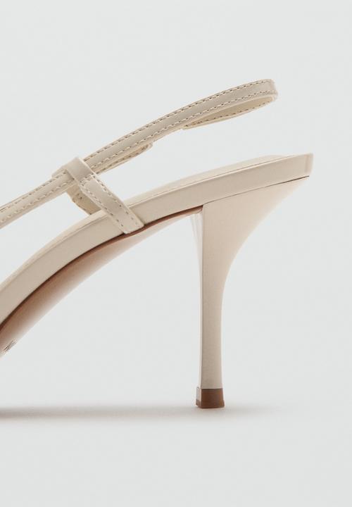 MANGO - Day slingback heel - light beige