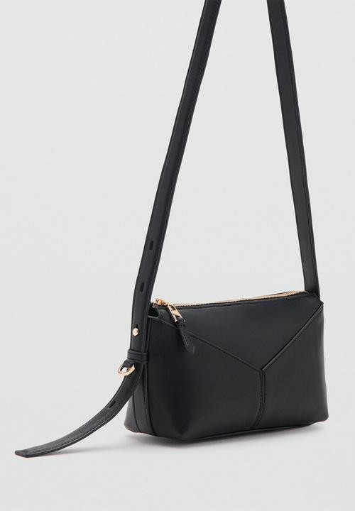MANGO - Cortado crossbody bag - black