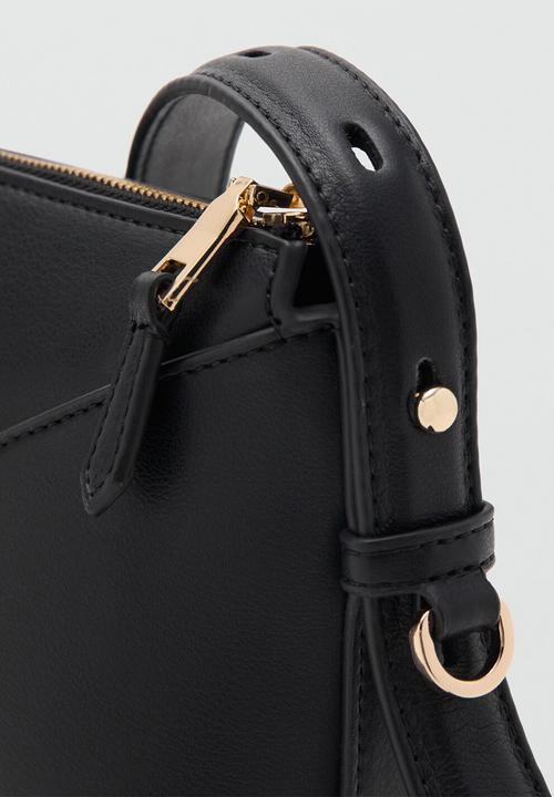 MANGO - Cortado crossbody bag - black